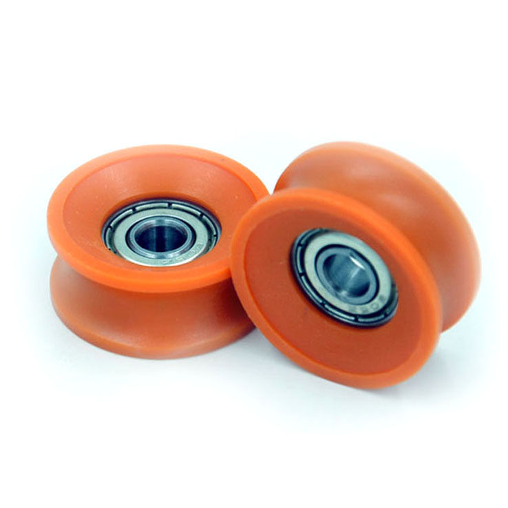 BSU60630-13R5 U groove Orange Nylon Plastic Coated Bearings 6x30x13mm